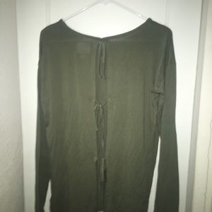 Tie up back Olive green